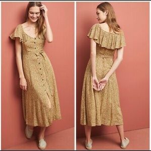 Anthropologie Bolano Animal Print Dress